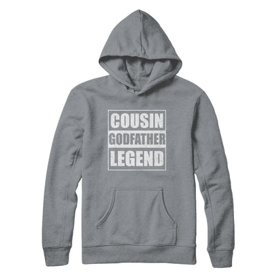 Cousin God-Father Legend Family Funny Fathers Day Gift-T-Shirt & Hoodie-Pullover Hoodie-Light Steel
