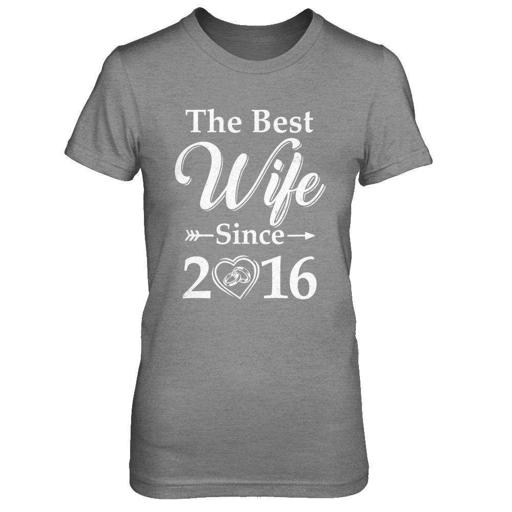 5th Married Together Anniversary Since 2016 Husband Wife-T-Shirt & Hoodie-Women's T-Shirt-Sport Grey
