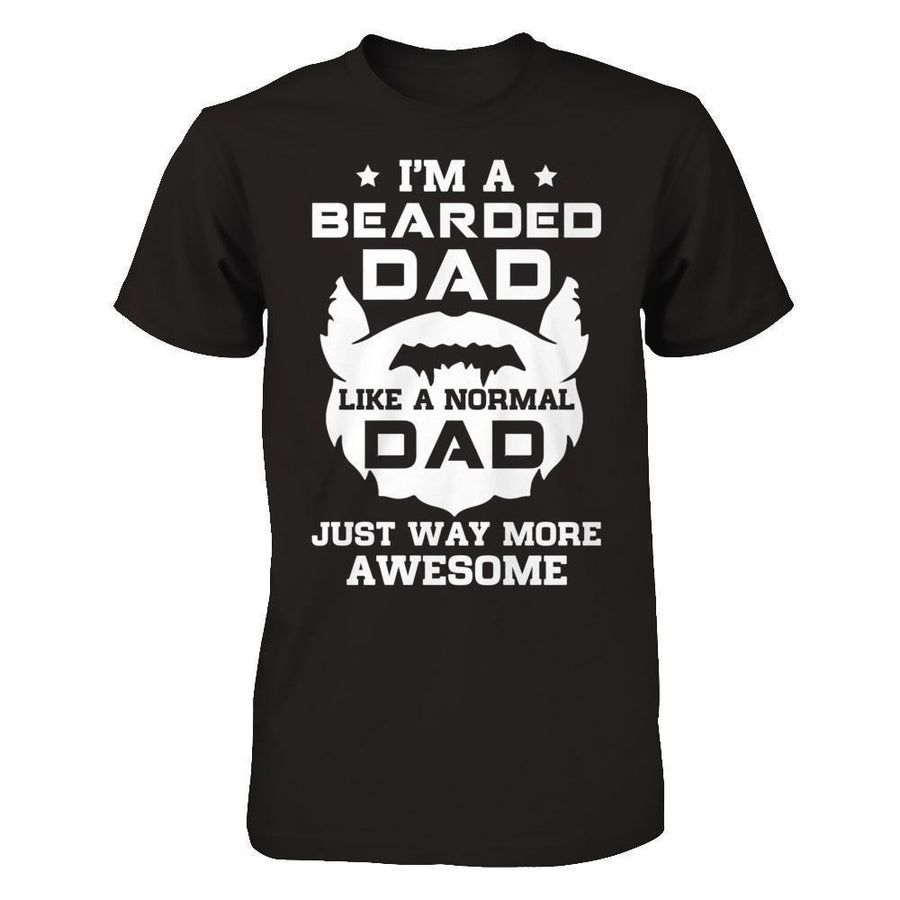 I'm A Bearded Dad Like A Normal Dad-T-Shirt & Hoodie-Classic T-Shirt-Black