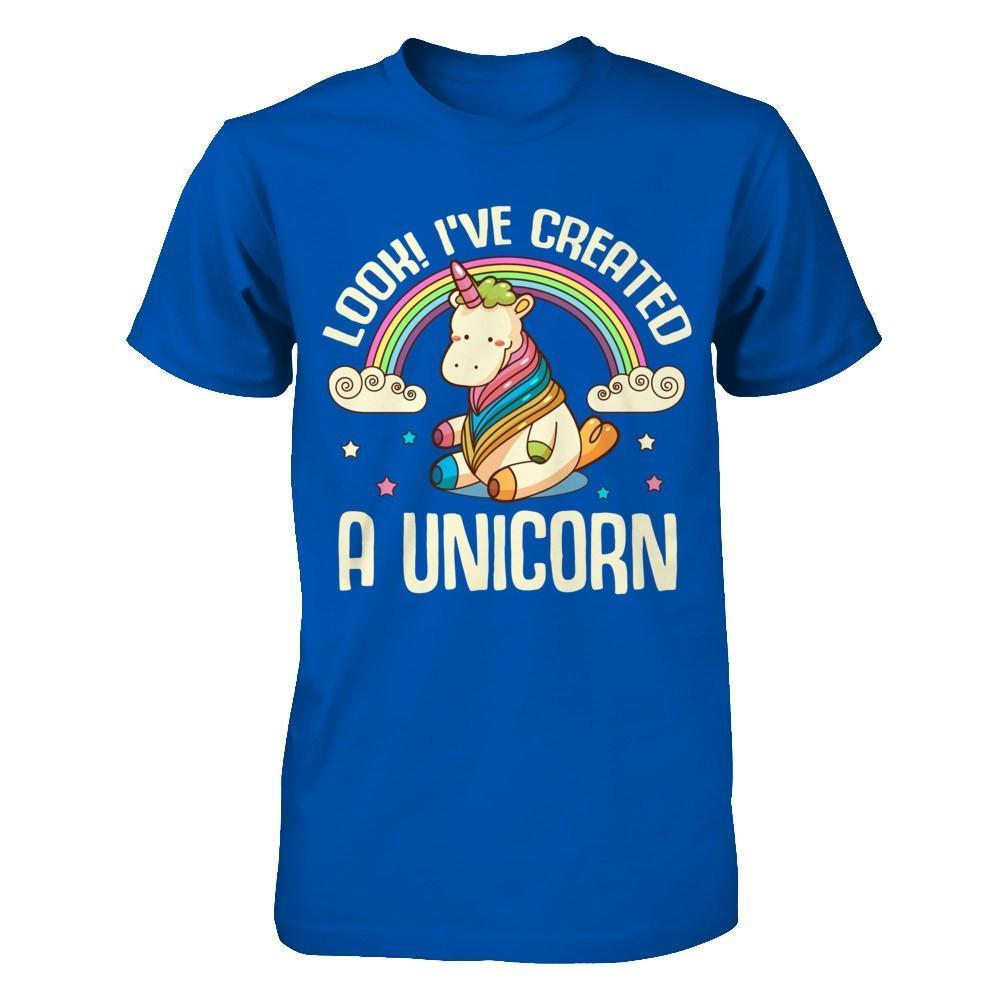 Look I've Created A Unicorn-T-Shirt & Hoodie-Premium T-Shirt-Royal