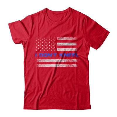 I Don't Kneel Thin Blue Line Patriotic Police-T-Shirt & Hoodie-Premium T-Shirt-Red
