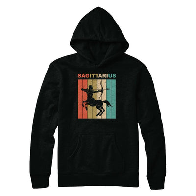 Vintage Sagittarius Zodiac November December Birthday Gift-T-Shirt & Hoodie-Pullover Hoodie-Black