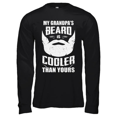 My Grandpa's Beard Is Cooler Than Yours-T-Shirt & Hoodie-Long Sleeve T-Shirt-Black