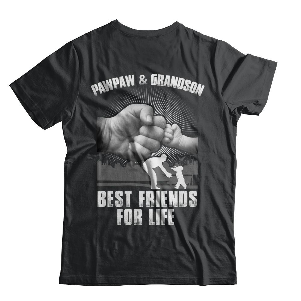 Pawpaw And Grandson Best Friends For Life-T-Shirt & Hoodie-Classic T-Shirt-Black