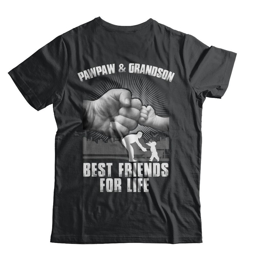 Pawpaw And Grandson Best Friends For Life-T-Shirt & Hoodie-Classic T-Shirt-Black