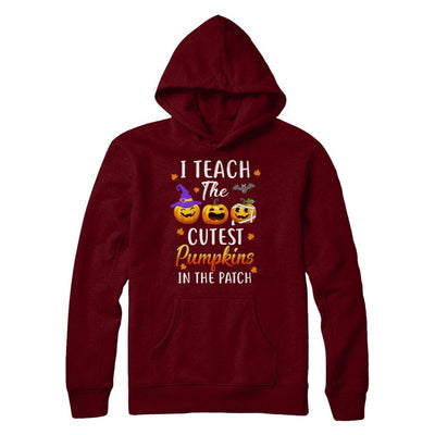 I Teach The Cutest Pumpkins In The Patch Halloween-T-Shirt & Hoodie-Pullover Hoodie-Maroon