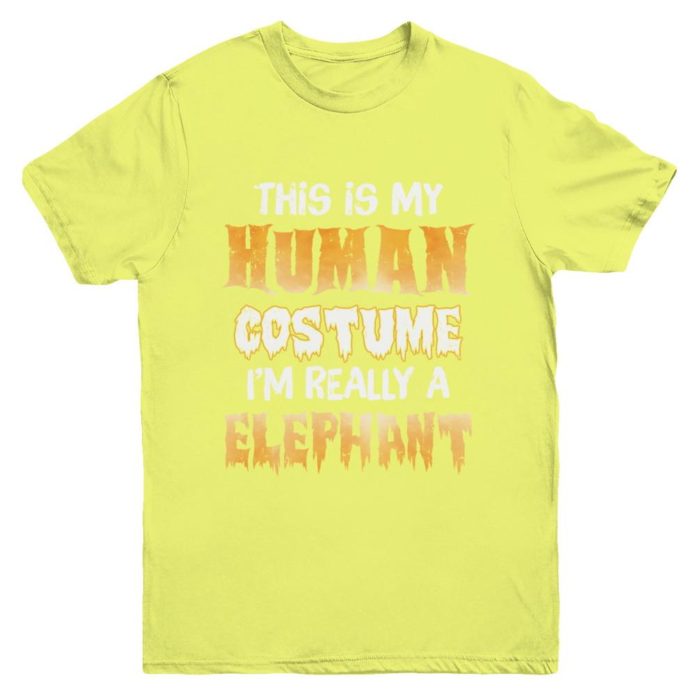 This Is My Human Costume Elephant Halloween Youth-Youth Shirt-Youth T-Shirt-Daisy