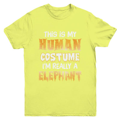 This Is My Human Costume Elephant Halloween Youth-Youth Shirt-Youth T-Shirt-Daisy