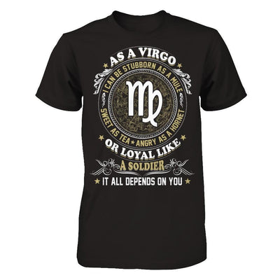 As A Virgo I Can Be Stubborn As A Mule-T-Shirt & Hoodie-Premium T-Shirt-Black
