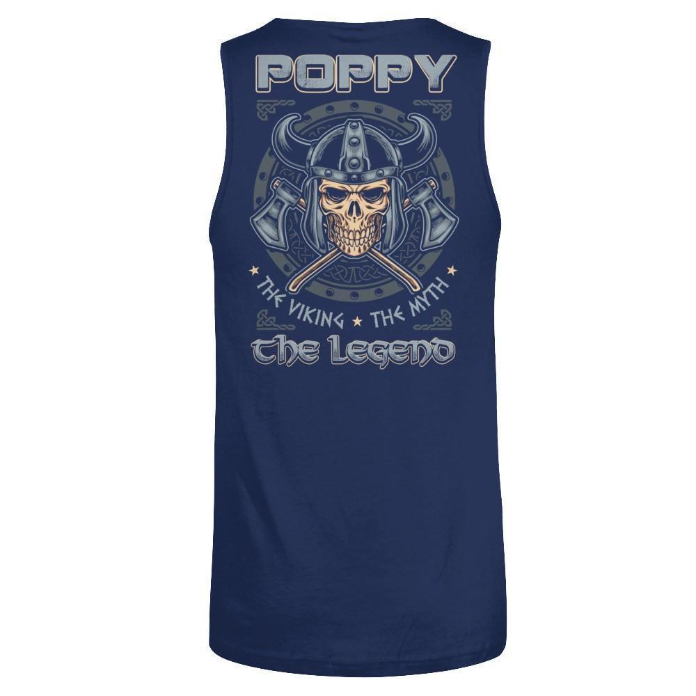 Poppy The Viking The Myth The Legend-T-Shirt & Hoodie-Unisex Tank-Navy