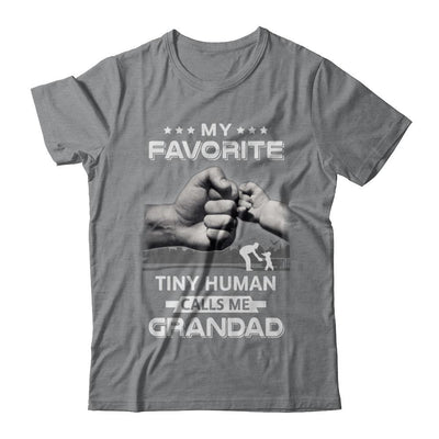 My Favorite Tiny Human Calls Me Grandad-T-Shirt & Hoodie-Classic T-Shirt-Sport Grey