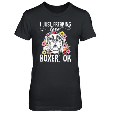 Dog I Just Freaking Love Boxer-T-Shirt & Tank Top-