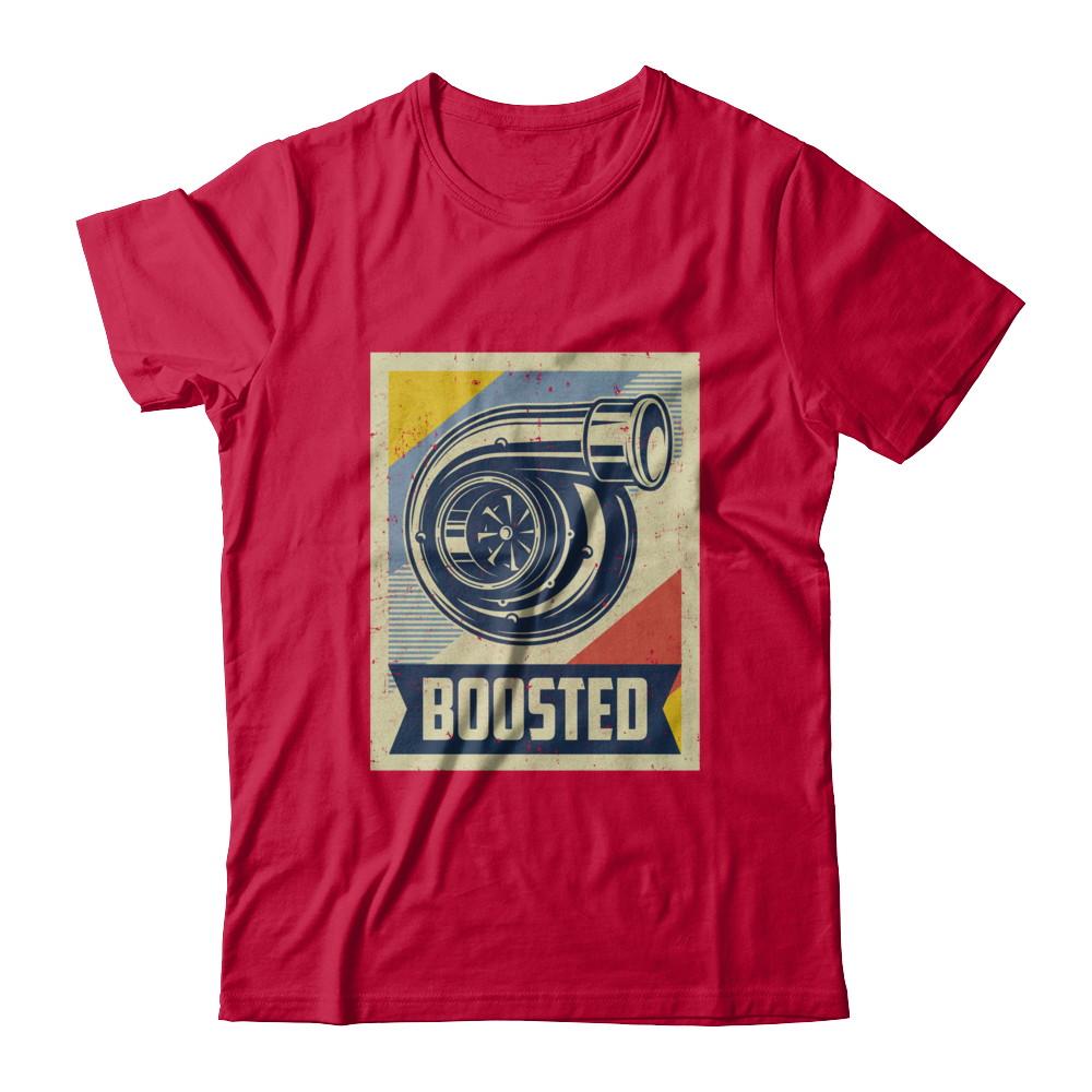Vintage Turbo Car Boost Turbocharger Lag Retro Race-T-Shirt & Hoodie-Classic T-Shirt-Red