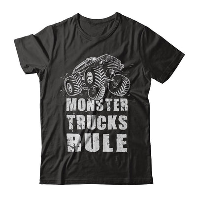 Monster Trucks Rule Mudding-T-Shirt & Hoodie-Premium T-Shirt-Black