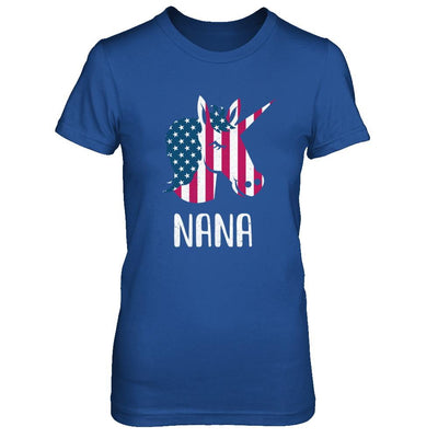 Patriotic Nana Unicorn Americorn 4Th Of July-T-Shirt & Hoodie-Women's T-Shirt-Royal