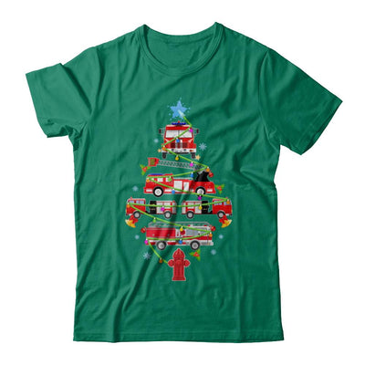 Firefighter Truck Christmas Tree Ornament Decor Gift-T-Shirt & Sweatshirt-Classic T-Shirt-Kelly Green