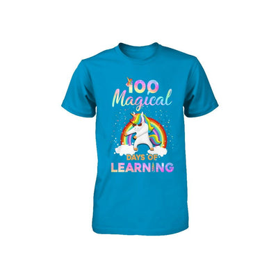 100 Magical Days of Learning Flossing Unicorn Youth-Youth Shirt-