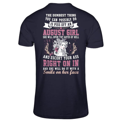 The Dumbest Thing You Can Possibly Do An August Girl-T-Shirt & Hoodie-Premium T-Shirt-Midnight Navy