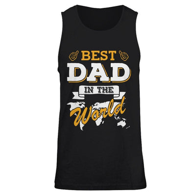 Best Dad In The World-T-Shirt & Hoodie-Unisex Tank-Black