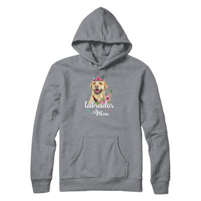 Labrador Mom Funny Dog Mom Gift Idea-T-Shirt & Tank Top-Pullover Hoodie-Light Steel