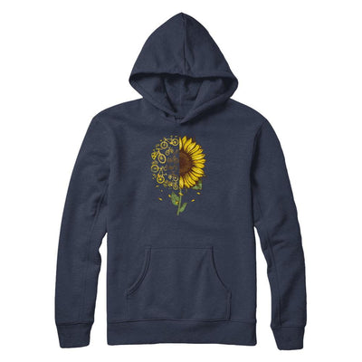 Sunflower Cycling Cycle-T-Shirt & Tank Top-Pullover Hoodie-Navy