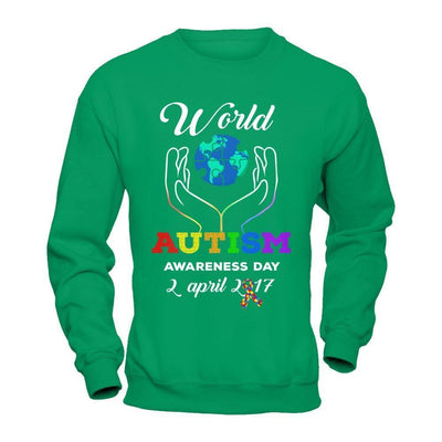 World Autism Awareness 2 April 2018-T-Shirt & Hoodie-Crewneck Sweatshirt-Irish Green