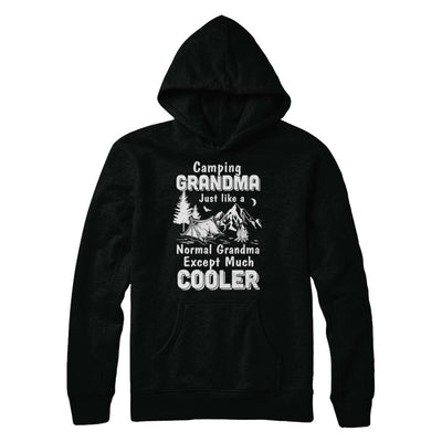 Camping Grandma Except Much Cooler-T-Shirt & Hoodie-Pullover Hoodie-Black