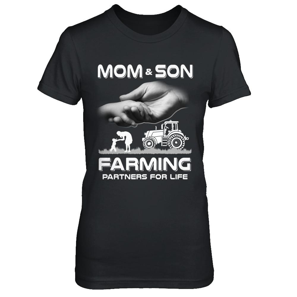 Farmer Mom And Son Farming Partners For Life Mothers Day