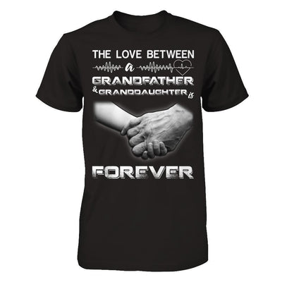 The Love Between A Grandfather And Granddaughter Is Forever-T-Shirt & Hoodie-Premium T-Shirt-Black