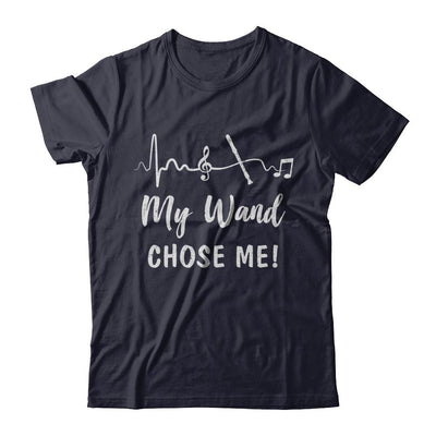 My Wand Chose Me Flute Player Music-T-Shirt & Hoodie-Premium T-Shirt-Midnight Navy