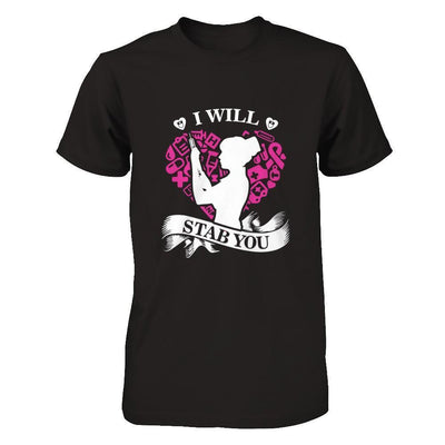 I Will Stab You Student Nurse Graduation-T-Shirt & Hoodie-Premium T-Shirt-Black