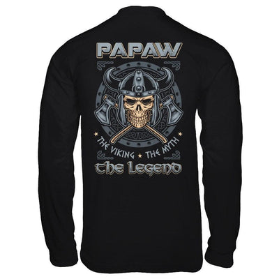 PaPaw The Viking The Myth The Legend-T-Shirt & Hoodie-Long Sleeve T-Shirt-Black