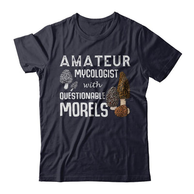 Amateur Mycologist With Questionable Morels-T-Shirt & Hoodie-Premium T-Shirt-Midnight Navy