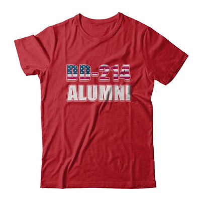Military DD-214 Alumni Vintage American US Veteran-T-Shirt & Hoodie-Classic T-Shirt-Red