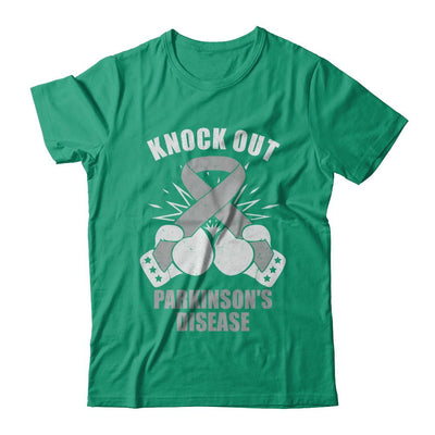 Boxing knock out Parkinson's Disease Awareness Support-T-Shirt & Hoodie-Classic T-Shirt-Kelly Green