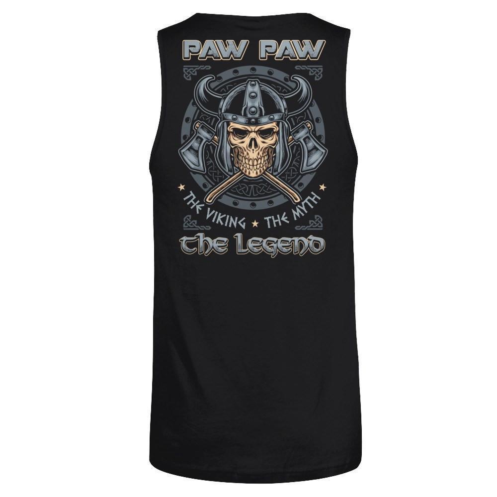 Paw Paw The Viking The Myth The Legend-T-Shirt & Hoodie-Unisex Tank-Black