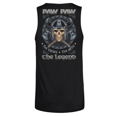 Paw Paw The Viking The Myth The Legend-T-Shirt & Hoodie-Unisex Tank-Black