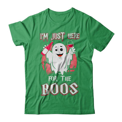 I'm Just Here For The Boos Halloween Wine-T-Shirt & Hoodie-Premium T-Shirt-Kelly Green