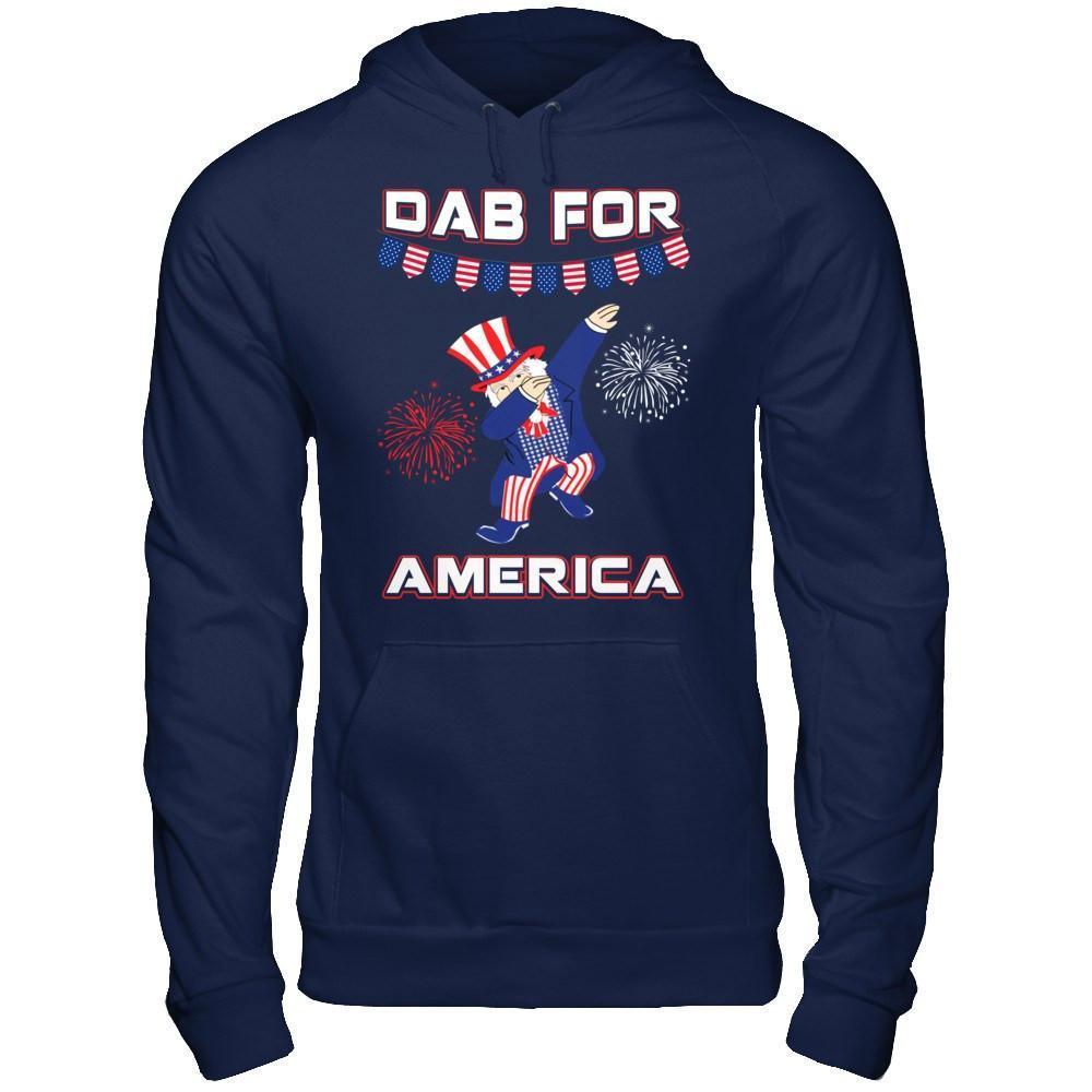 Funny Dabbing Uncle Independence Day 4Th Of July-T-Shirt & Hoodie-Pullover Hoodie-Navy
