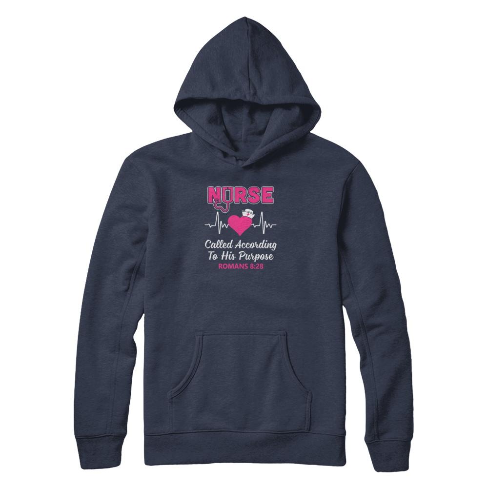 Nursing Nurse Called According To His Purpose-T-Shirt & Tank Top-Pullover Hoodie-Navy
