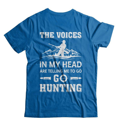 The Voices In My Head Are Telling Me To Go Hunting-T-Shirt & Hoodie-Classic T-Shirt-Royal