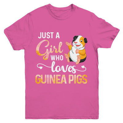 Just A Woman Who Loves Guinea Pigs Youth-Youth Shirt-Youth T-Shirt-Heliconia