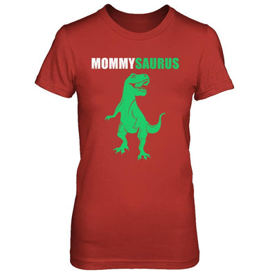 Mommysarus Funny Dinosaur First Time Mom Mothers Day-T-Shirt & Hoodie-Women's T-Shirt-Red