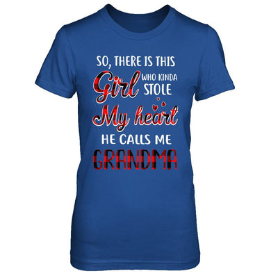 This Girl Who Kinda Stole My Heart He Calls Me Grandma-T-Shirt & Hoodie-Women's T-Shirt-Royal