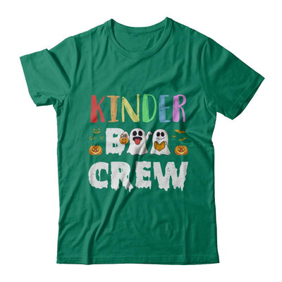 Cute Boo Crew Kindergarten Teacher Halloween-T-Shirt & Hoodie-Classic T-Shirt-Kelly Green