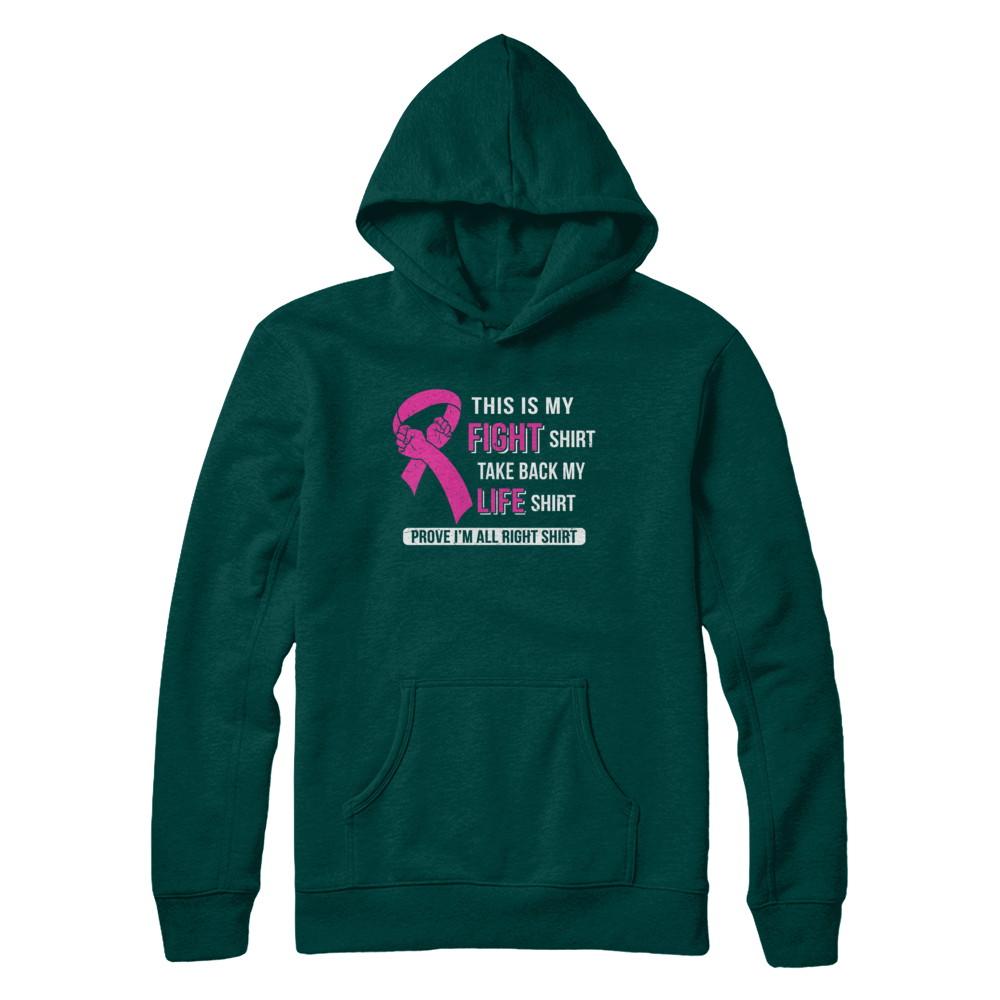 This Is My Fight Breast Cancer Awareness-T-Shirt & Hoodie-Pullover Hoodie-Deep Forest