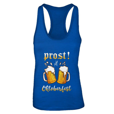 Oktoberfest Prost Cheers In German Drinking Beer 2021-T-Shirt & Tank Top-Women's Ideal Racerback Tank-Royal