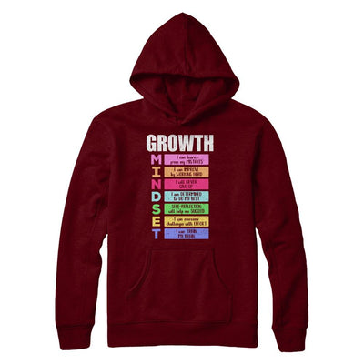 Growth Mindset-T-Shirt & Hoodie-Pullover Hoodie-Maroon