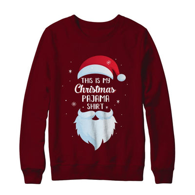 This Is My Christmas Pajama-T-Shirt & Sweatshirt-Crewneck Sweatshirt-Maroon