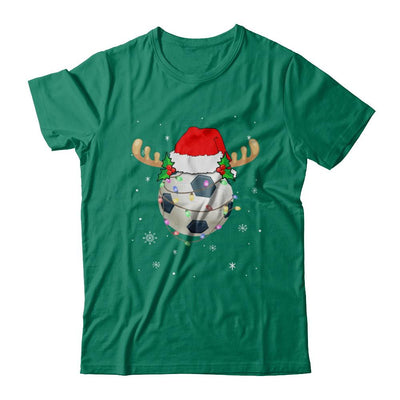 Santa Hat Soccer Reindeer Christmas Gifts-T-Shirt & Sweatshirt-Classic T-Shirt-Kelly Green